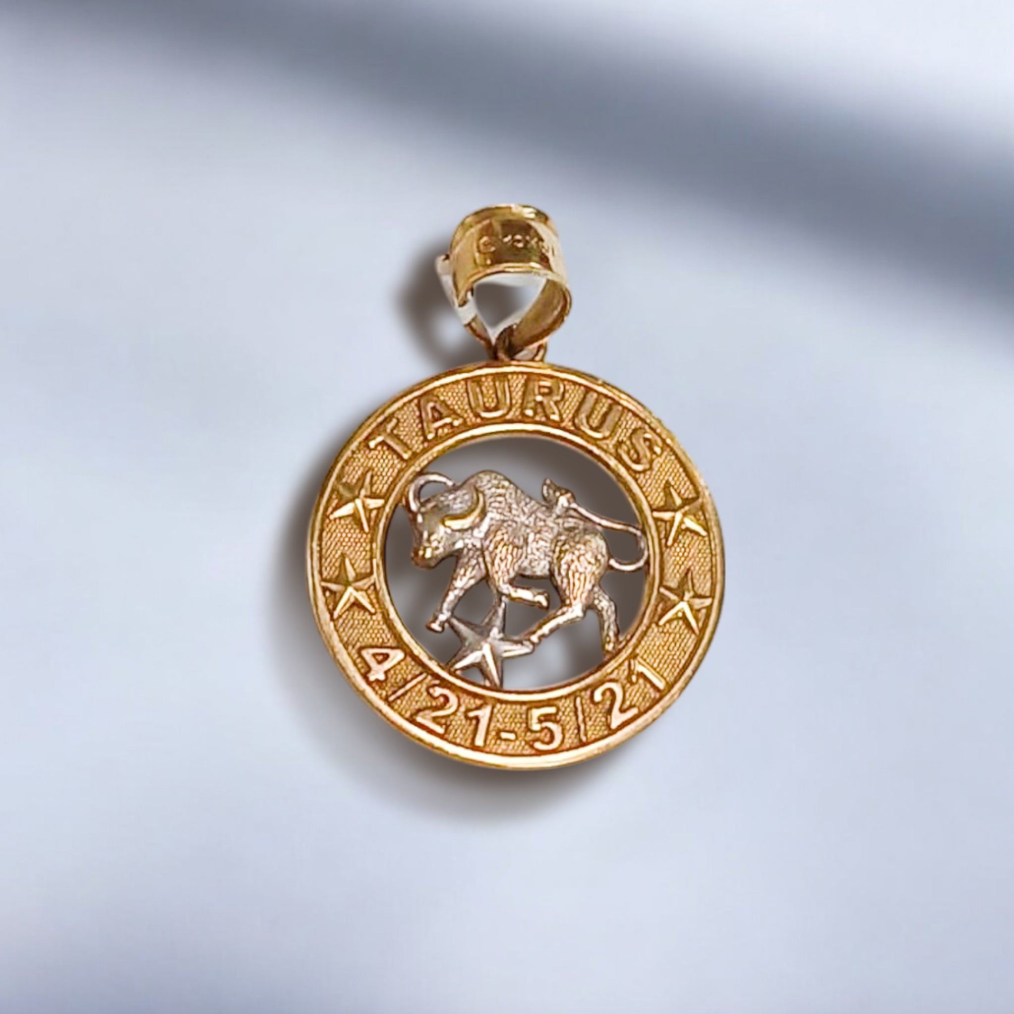 Zodiac Taurus Sign Symbol Pendant